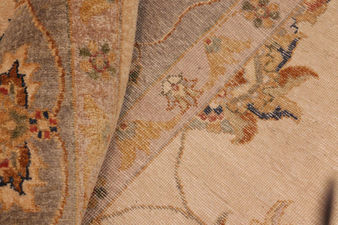 handmade Traditional Kafkaz Beige Gray Hand Knotted RECTANGLE 100% WOOL area rug 8x10
