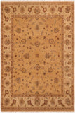 handmade Traditional Kafkaz Gold Beige Hand Knotted RECTANGLE 100% WOOL area rug 8 x 10