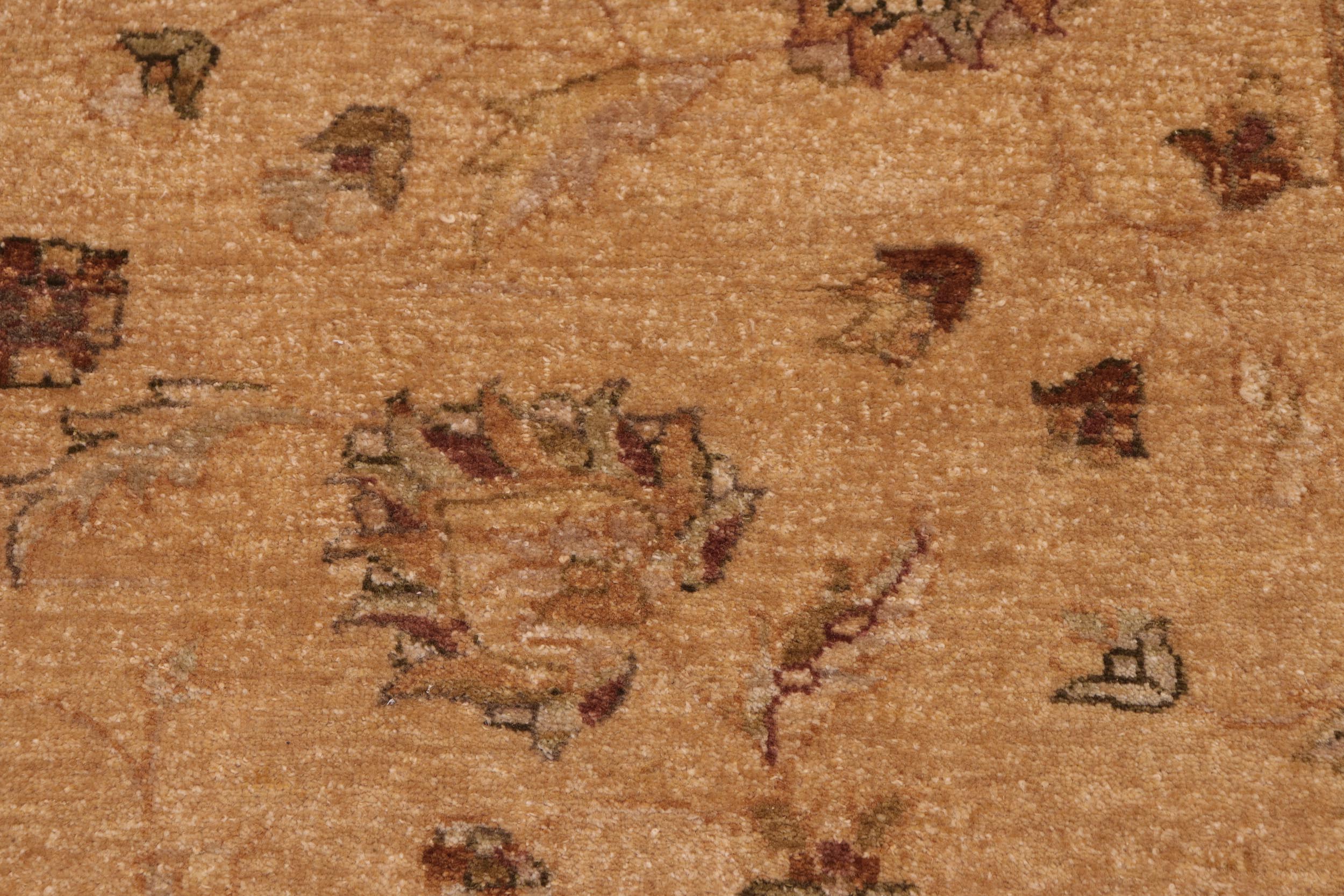 handmade Traditional Kafkaz Gold Beige Hand Knotted RECTANGLE 100% WOOL area rug 8x10