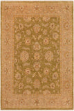 handmade Traditional Kafkaz Green Tan Hand Knotted RECTANGLE 100% WOOL area rug 8 x 10