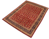 handmade Traditional Kafkaz Red Blue Hand Knotted RECTANGLE 100% WOOL area rug 8 x 10