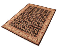 handmade Transitional Kafkaz Brown Beige Hand Knotted RECTANGLE 100% WOOL area rug 8X10