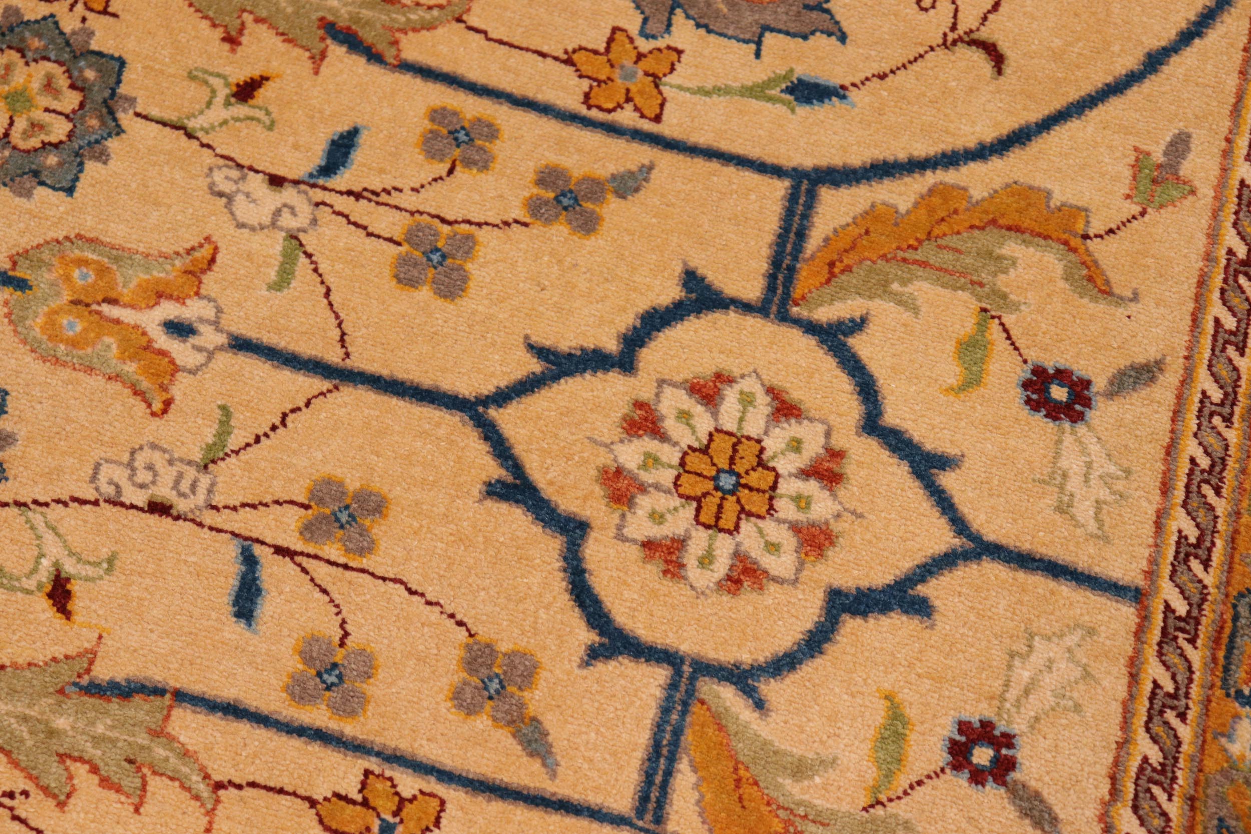handmade Traditional Kafkaz Gold Red Hand Knotted RECTANGLE 100% WOOL area rug 8' x 10'