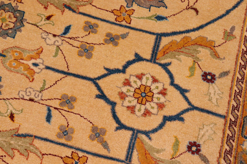 handmade Traditional Kafkaz Gold Red Hand Knotted RECTANGLE 100% WOOL area rug 8' x 10'