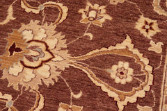 handmade Traditional Kafkaz Brown Beige Hand Knotted RECTANGLE 100% WOOL area rug 8X10