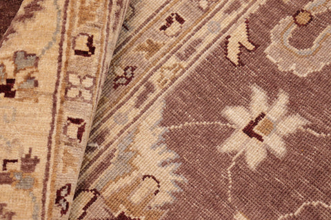 handmade Traditional Kafkaz Brown Beige Hand Knotted RECTANGLE 100% WOOL area rug 8x10