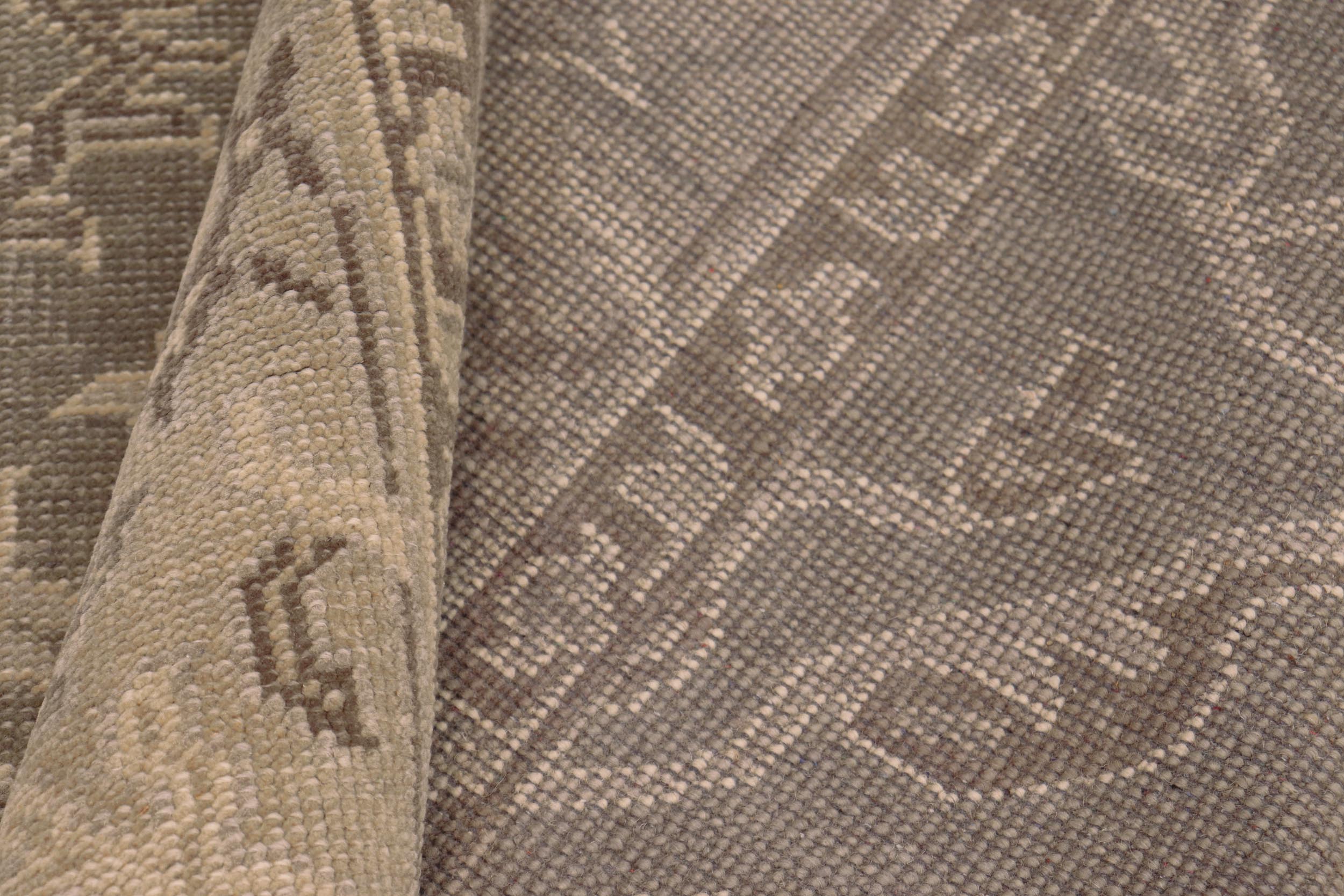 handmade Traditional Kafkaz Gray Tan Hand Knotted RECTANGLE 100% WOOL area rug 7' x 9'