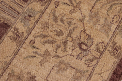 handmade Traditional Kafkaz Brown Tan Hand Knotted RECTANGLE 100% WOOL area rug 8x10