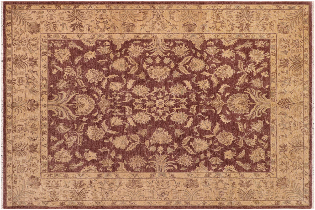 handmade Traditional Kafkaz Brown Tan Hand Knotted RECTANGLE 100% WOOL area rug 8x10