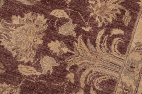 handmade Traditional Kafkaz Brown Tan Hand Knotted RECTANGLE 100% WOOL area rug 8x10