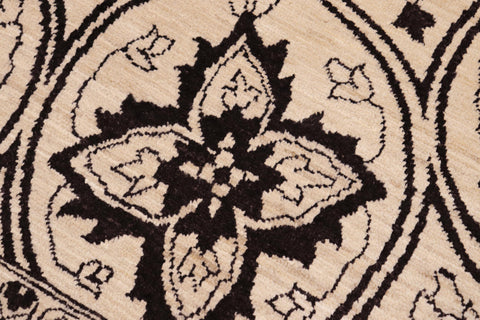 handmade Traditional Kafkaz Ivory Beige Hand Knotted RECTANGLE 100% WOOL area rug 8' x 10'