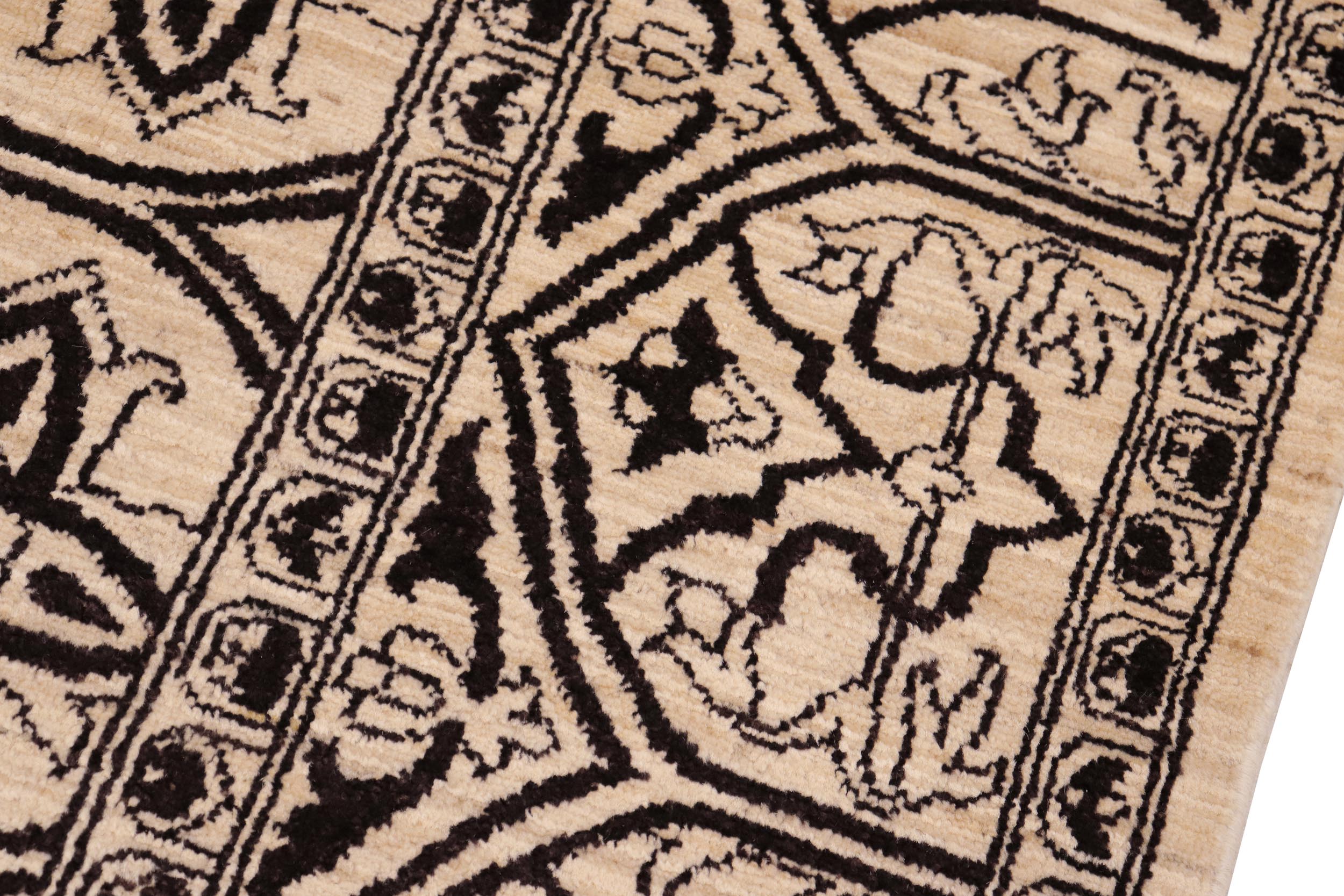 handmade Traditional Kafkaz Ivory Beige Hand Knotted RECTANGLE 100% WOOL area rug 8' x 10'