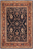 handmade Traditional Kafkaz Blue Brown Hand Knotted RECTANGLE 100% WOOL area rug 8 x 10
