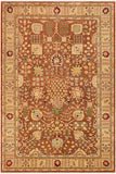 handmade Traditional Kafkaz Brown Beige Hand Knotted RECTANGLE 100% WOOL area rug 9 x 12