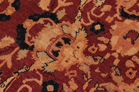 handmade Traditional Antique Rust Gold Hand Knotted RECTANGLE 100% WOOL area rug 8x10