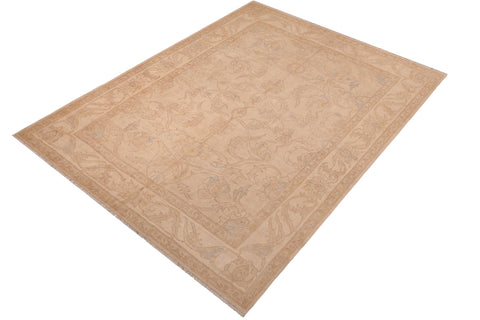 handmade Traditional Kafkaz Beige Lt. Brown Hand Knotted RECTANGLE 100% WOOL area rug 8x10