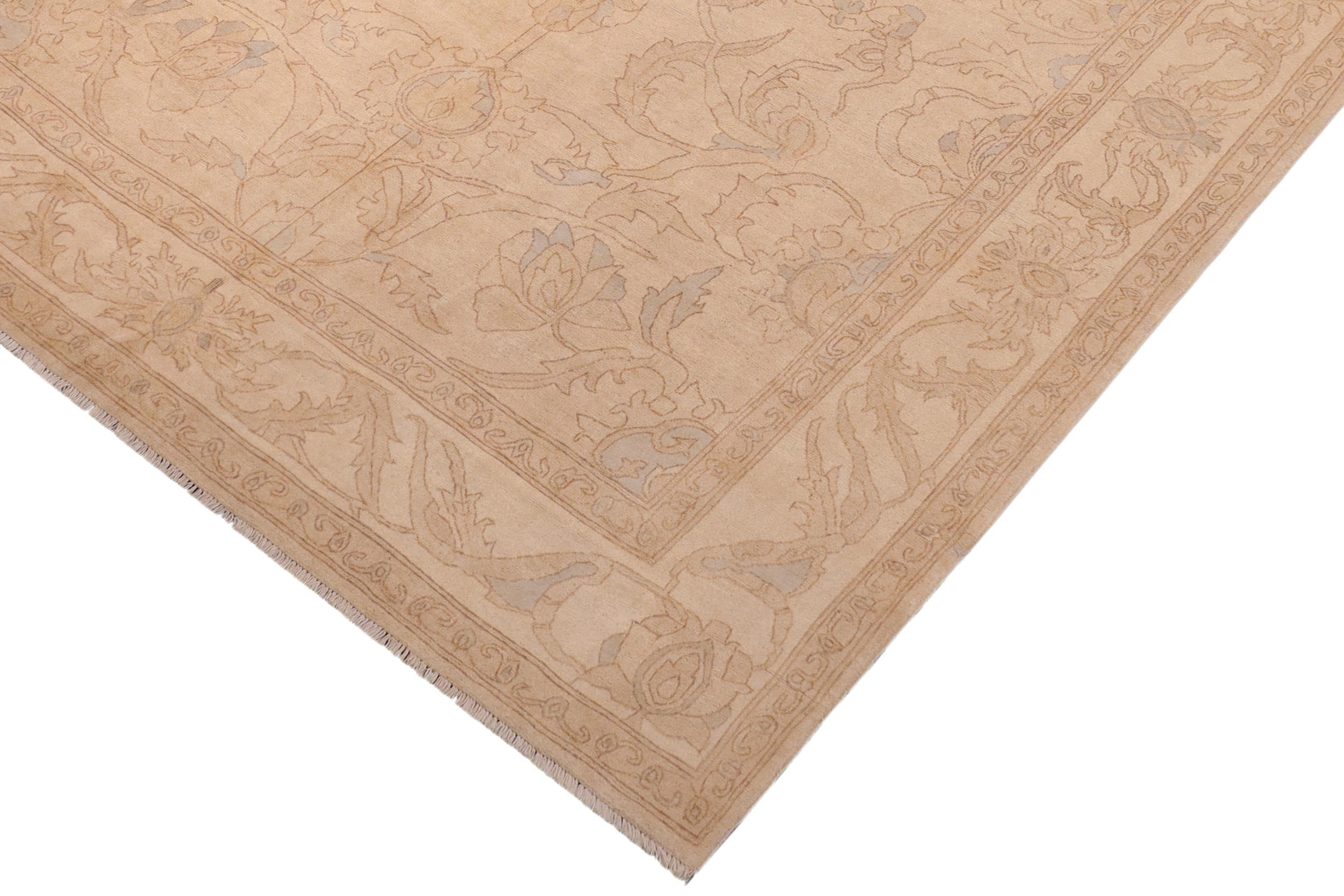 handmade Traditional Kafkaz Beige Lt. Brown Hand Knotted RECTANGLE 100% WOOL area rug 8x10