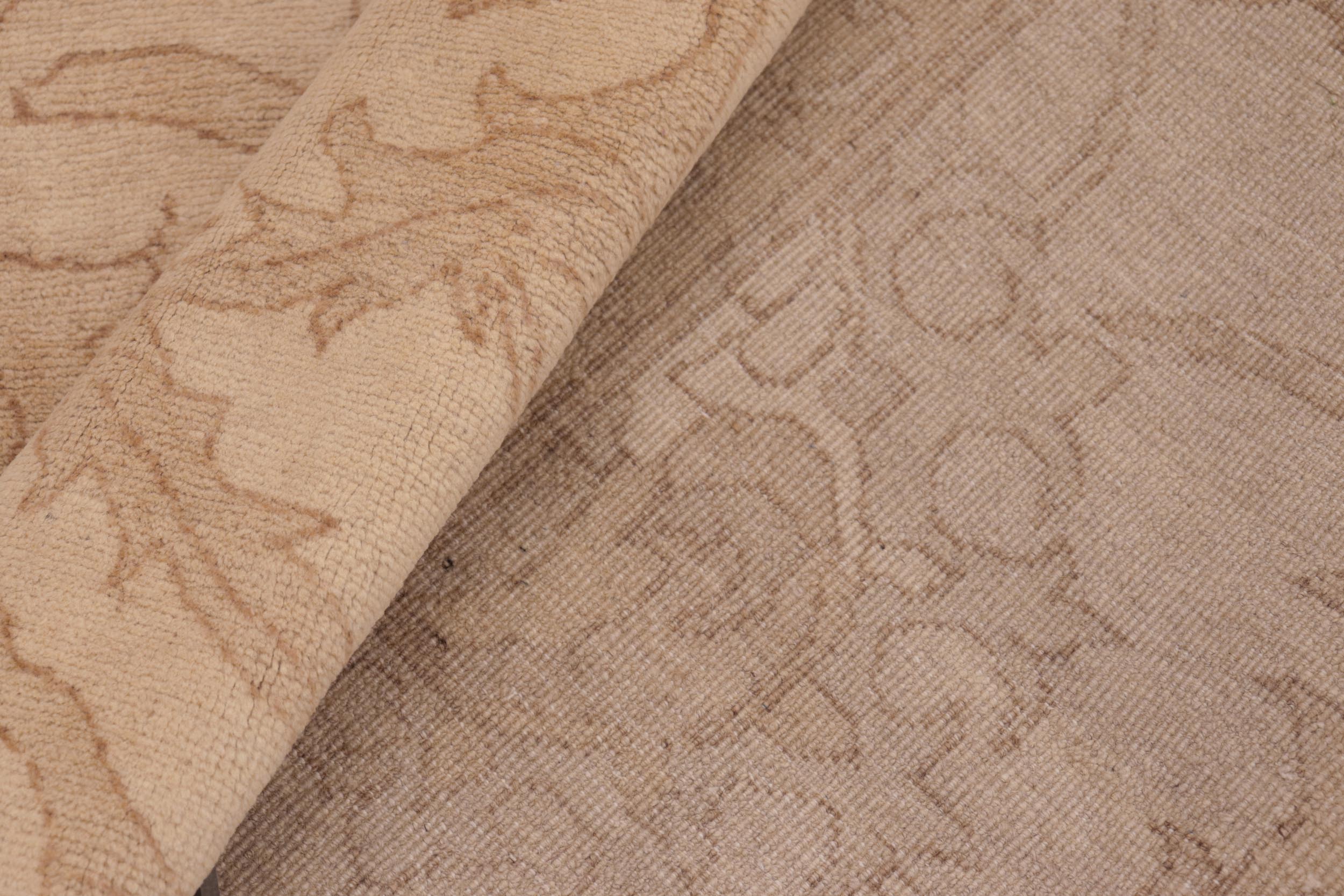 handmade Traditional Kafkaz Beige Lt. Brown Hand Knotted RECTANGLE 100% WOOL area rug 8x10