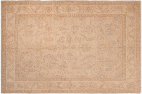 handmade Traditional Kafkaz Beige Lt. Brown Hand Knotted RECTANGLE 100% WOOL area rug 8x10