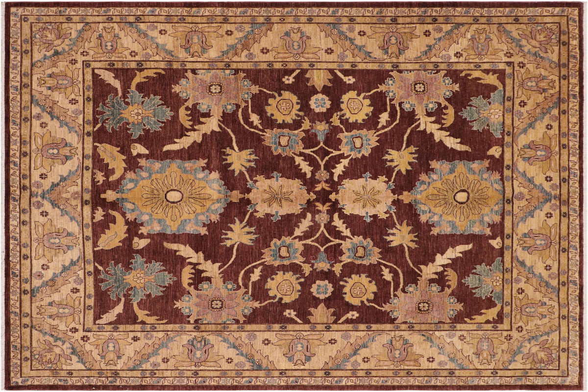 handmade Traditional Kafkaz Red Tan Hand Knotted RECTANGLE 100% WOOL area rug 8x10