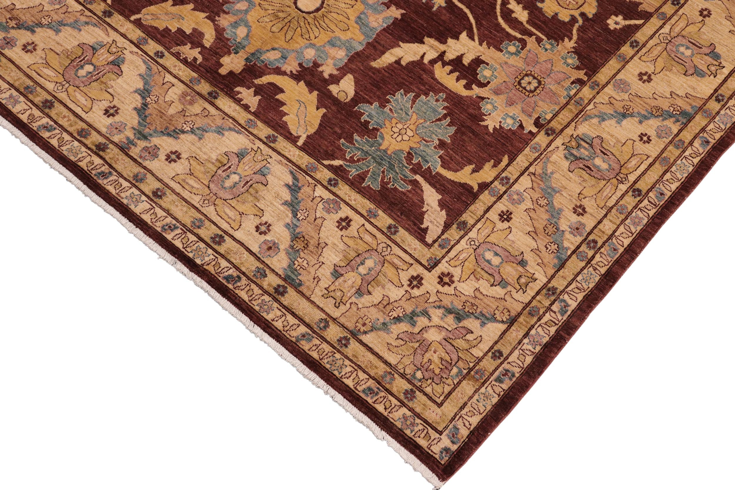 handmade Traditional Kafkaz Red Tan Hand Knotted RECTANGLE 100% WOOL area rug 8x10