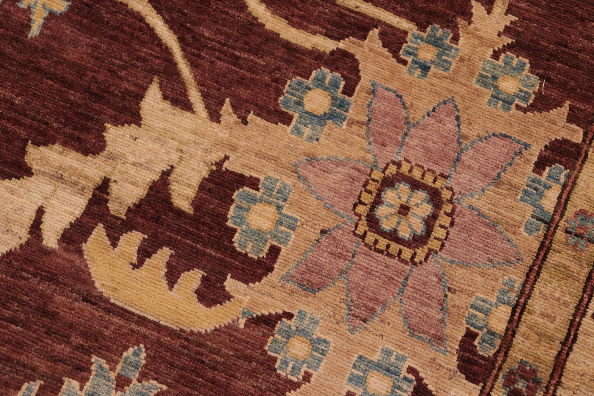 handmade Traditional Kafkaz Red Tan Hand Knotted RECTANGLE 100% WOOL area rug 8x10