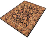 handmade Traditional Kafkaz Blue Rust Hand Knotted RECTANGLE 100% WOOL area rug 8 x 11