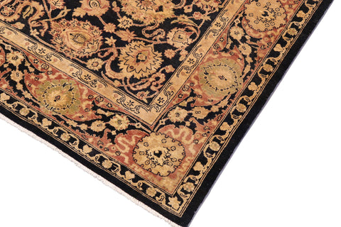 handmade Traditional Kafkaz Blue Rust Hand Knotted RECTANGLE 100% WOOL area rug 8x11