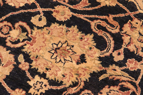 handmade Traditional Kafkaz Blue Rust Hand Knotted RECTANGLE 100% WOOL area rug 8x11