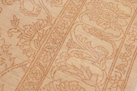 handmade Traditional Kafkaz Beige Rust Hand Knotted RECTANGLE 100% WOOL area rug 8x11
