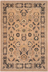 handmade Traditional Kafkaz Rose Blue Hand Knotted RECTANGLE 100% WOOL area rug 8X10