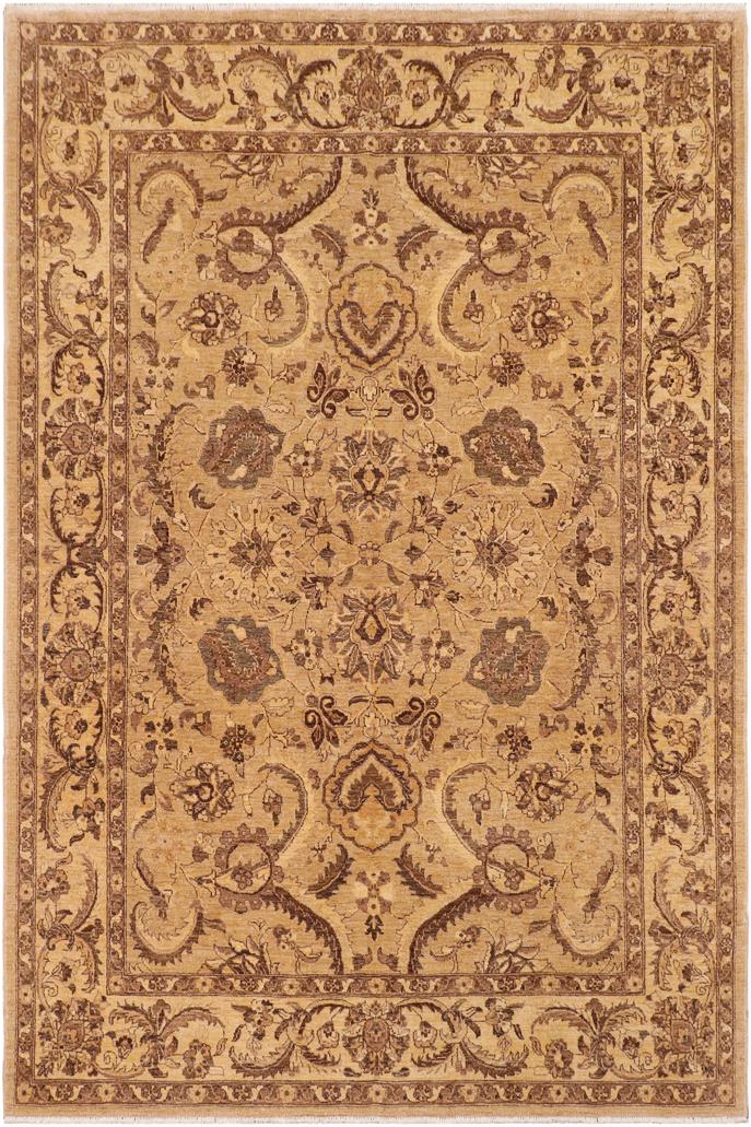 handmade Traditional Kafkaz Gray Tan Hand Knotted RECTANGLE 100% WOOL area rug 8X10