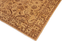 handmade Traditional Kafkaz Gray Tan Hand Knotted RECTANGLE 100% WOOL area rug 8X10