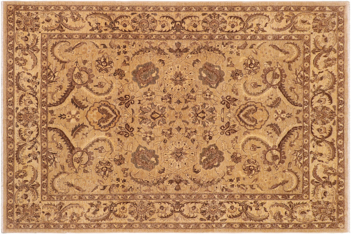 handmade Traditional Kafkaz Gray Tan Hand Knotted RECTANGLE 100% WOOL area rug 8x10