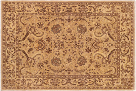 handmade Traditional Kafkaz Gray Tan Hand Knotted RECTANGLE 100% WOOL area rug 8x10