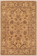 handmade Traditional Kafkaz Gray Tan Hand Knotted RECTANGLE 100% WOOL area rug 8X10