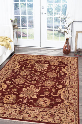 handmade Traditional Kafkaz Red Tan Hand Knotted RECTANGLE 100% WOOL area rug 8x10