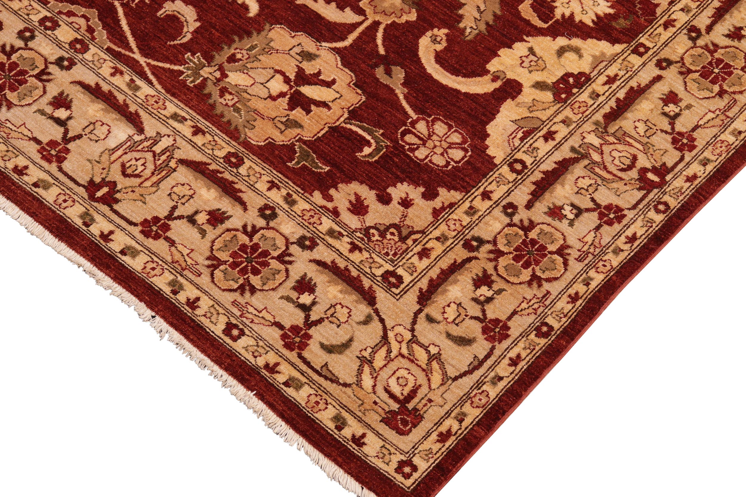 handmade Traditional Kafkaz Red Tan Hand Knotted RECTANGLE 100% WOOL area rug 8x10