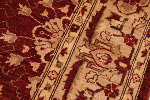 handmade Traditional Kafkaz Red Tan Hand Knotted RECTANGLE 100% WOOL area rug 8x10