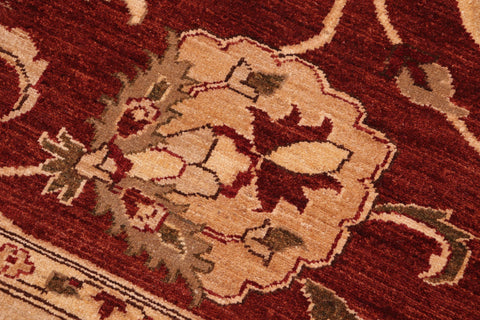 handmade Traditional Kafkaz Red Tan Hand Knotted RECTANGLE 100% WOOL area rug 8x10