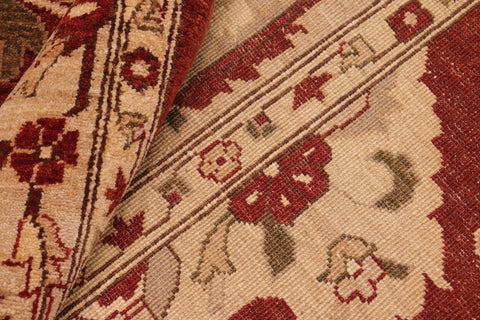 handmade Traditional Kafkaz Red Tan Hand Knotted RECTANGLE 100% WOOL area rug 8x10