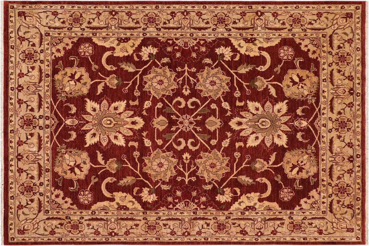handmade Traditional Kafkaz Red Tan Hand Knotted RECTANGLE 100% WOOL area rug 8x10