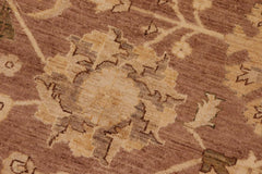 handmade Traditional Kafkaz Brown Tan Hand Knotted RECTANGLE 100% WOOL area rug 8X10