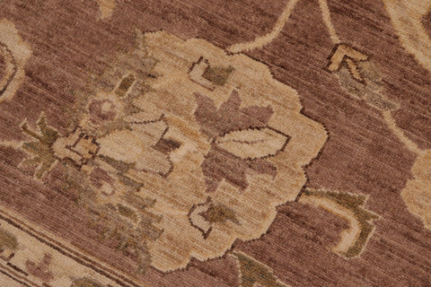 handmade Traditional Kafkaz Brown Tan Hand Knotted RECTANGLE 100% WOOL area rug 8x10