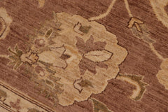 handmade Traditional Kafkaz Brown Tan Hand Knotted RECTANGLE 100% WOOL area rug 8X10