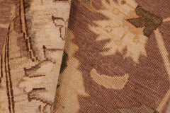 handmade Traditional Kafkaz Brown Tan Hand Knotted RECTANGLE 100% WOOL area rug 8X10