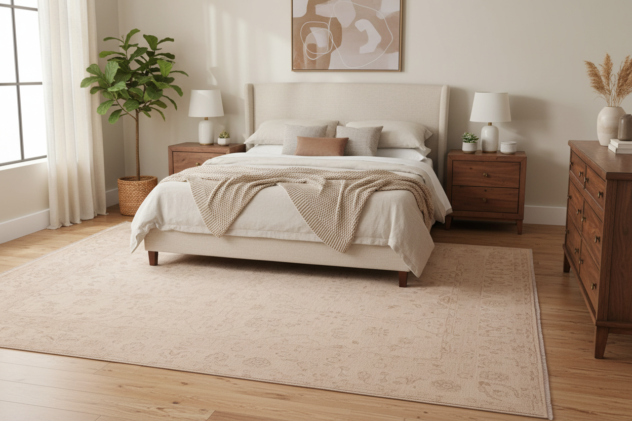 handmade Traditional Kafkaz Beige Lt. Brown Hand Knotted RECTANGLE 100% WOOL area rug 8x10