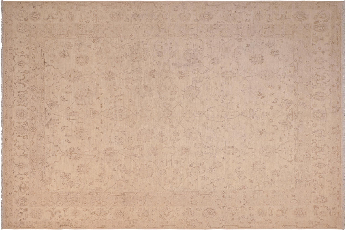 handmade Traditional Kafkaz Beige Lt. Brown Hand Knotted RECTANGLE 100% WOOL area rug 8x10