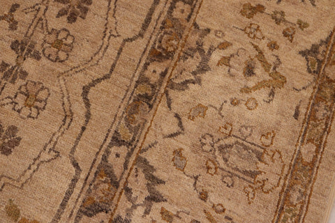 handmade Traditional Kafkaz Taupe Tan Hand Knotted RECTANGLE 100% WOOL area rug 8x10