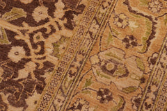 handmade Traditional Kafkaz Brown Tan Hand Knotted RECTANGLE 100% WOOL area rug 8X10